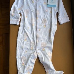 Babycottons White and Pink Footies
